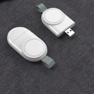 Compatible con Apple; cargador inalámbrico portátil USB con carga magnética para iWatch.