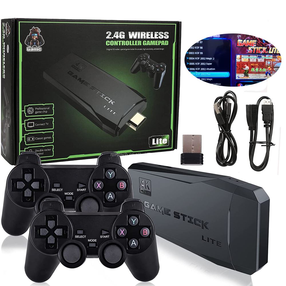 Stick De Videojuego Retro Con 2 Mandos - Imagen 2